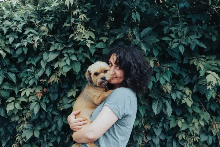 Girl with dog